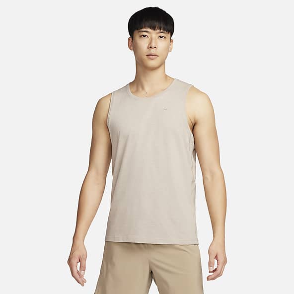 Big Tall Brown Studio Classes Tank Tops. Nike